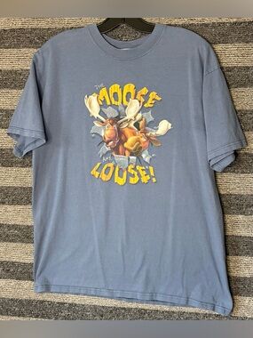 Vintage 2003 Disney Brother Bear The Moose are Loose Slate Blue Movie T-Shirt L
